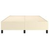 vidaXL Boxspringbettgestell Creme 140x190 cm Kunstleder