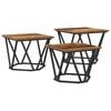 vidaXL Couchtisch 3 pcs Altholz Ingenieure Holz und Stahl