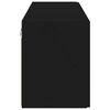 vidaXL TV-Wandschrank 2 pcs Schwarz 59,5 x 31 x 40 cm Holzwerkstoff