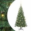 vidaXL Weihnachtsbaum mit 150 LEDs mit St&auml;nder Gr&uuml;n 120 cm PVC