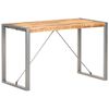 vidaXL Esstisch 120x60x75 cm Raues Mango-Massivholz