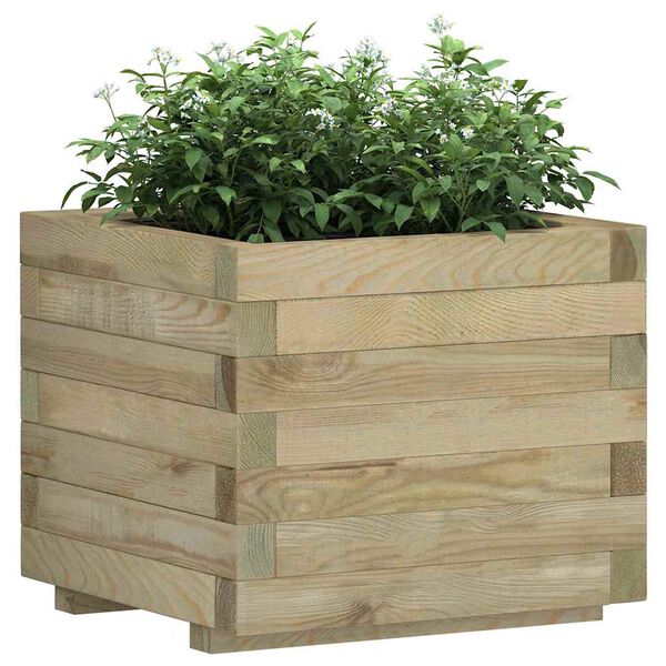 vidaXL Hochbeet 50x50x40 cm Holz Quadratisch