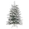 vidaXL Künstlicher klappbarer Weihnachtsbaum Weiß 120 cm PE und PVC