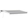 vidaXL Manuelle Gelenkarmmarkise mit LEDs Anthrazit und Wei&szlig; 3 x 2,5 m