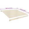 vidaXL Markisenbespannung Canvas Creme 3,5x2,5 m