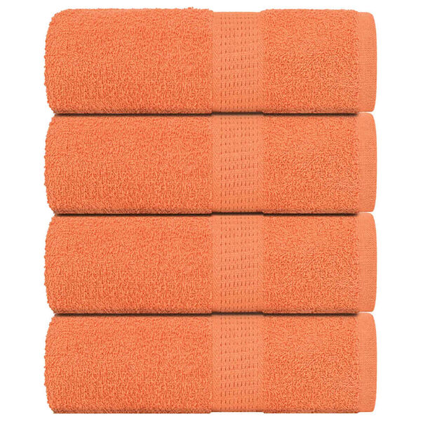 vidaXL G&auml;stet&uuml;cher 4 Stk. Orange 30x50 cm 360 g/m&sup2; 100% Baumwolle