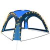 vidaXL Partyzelt mit LED und 4 Seitenw&auml;nden 3,6x3,6x2,3 m Blau