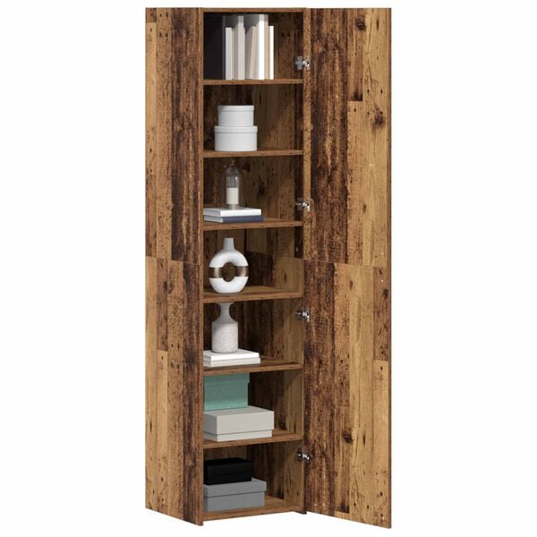 vidaXL Highboard 2 pcs Altholz 45 x 42,5 x 185 cm