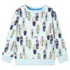 vidaXL Kinder-Sweatshirt Hellblau Melange 116
