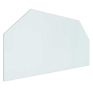 vidaXL Feuerstelle Glasplatte Transparent 100 x 50 cm Glas