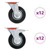 vidaXL 24 Stk. Lenkrollen 125 mm