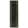 vidaXL Teppichl&auml;ufer FLORNES Gewebt Gr&uuml;n Diamanten 67 x 150 cm PP 7 mm
