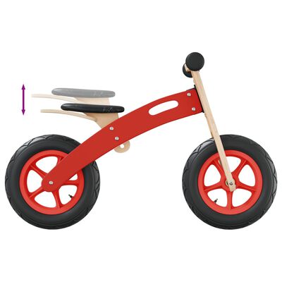 vidaXL Laufrad für Kinder mit Luftreifen Rot