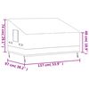 vidaXL Abdeckungen f&uuml;r 2-Sitzer-Bank 2 Stk. 137x97x48/74cm 600D Oxford