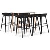 vidaXL 7-tlg. Bar-Set Wei&szlig; und Schwarz