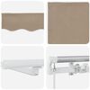 vidaXL Einziehbare Markise Beige 450 x 300 cm Stoff und Stahl