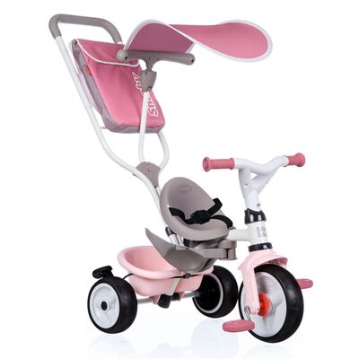 Smoby 3-in-1 Dreirad Baby Balade Plus Rosa | Kinderfahrzeuge