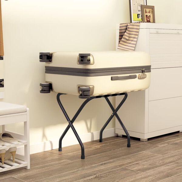 vidaXL Gep&auml;ckablage Schwarz 56x40x49 cm