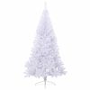 vidaXL Künstlicher Weihnachtsbaum Weiß 240 cm PVC und Stahl