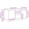 vidaXL TV-Schrank mit LED-Leuchten Grau Sonoma 100x41x50 cm