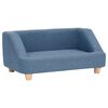 vidaXL Hundesofa Blau 95x63x39 cm Leinen