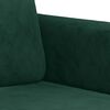 vidaXL 3-Sitzer-Sofa Dunkelgr&uuml;n 180 cm Samt