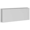 vidaXL Duschnische Silber 75 x 30 x 9,5 cm Edelstahl