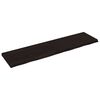 vidaXL Tischplatte Dunkelbraun 200x50x(2-6)cm Massivholz Eiche