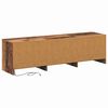 vidaXL TV Schrank mit LEDs Altholz 140 x 34 x 40 cm Holzwerkstoff