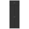 vidaXL Hochschrank Schwarz 80x42,5x225 cm Holzwerkstoff