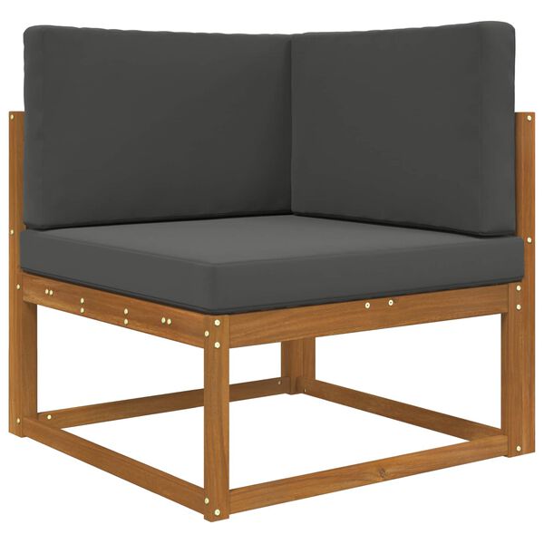 vidaXL Sofakissen f&uuml;r drau&szlig;en 3 pcs Anthrazit Polyester