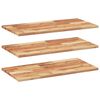 vidaXL Schweberegale 3 Stk. 100x40x2 cm Massivholz Akazie &Ouml;lbehandelt