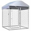 vidaXL Outdoor-Hundezwinger mit &Uuml;berdachung 100&times;100&times;125 cm