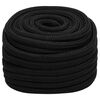 vidaXL Arbeitsseil Schwarz 25 mm 25 m Polyester