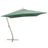 vidaXL Ampelschirm 300x300 cm Gr&uuml;n Aluminium-Mast