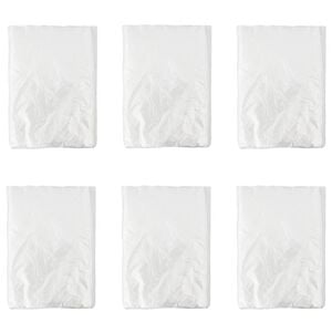 vidaXL Staubblatt 6 stk. Transparent 400 x 500 cm HDPE