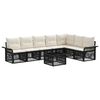 vidaXL Gartensofa-set 8 stk. Schwarz Poly-Rattan