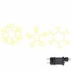 vidaXL Weihnachtsschneemann 252 LEDs Warmes Wei&szlig; 44,5 x 38 cm PVC