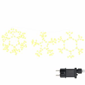 vidaXL Weihnachtsschneemann 252 LEDs Warmes Wei&szlig; 44,5 x 38 cm PVC
