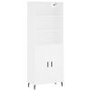 vidaXL Highboard Wei&szlig; 69,5x34x180 cm Holzwerkstoff
