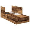 vidaXL Aufbewahrungsbettgestell Altholz 80 x 200 cm Holzwerkstoff