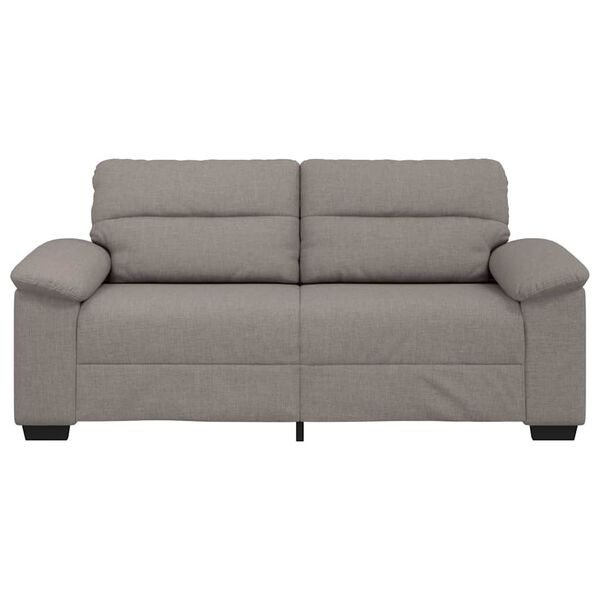 vidaXL 2-Sitzer-Sofa Taupe 180x81x84 cm Stoff