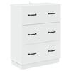 vidaXL Schubladenschrank Wei&szlig; 66 x 34,5 x 87 cm Holzwerkstoff