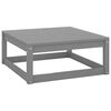 vidaXL 9-tlg. Garten-Lounge-Set mit Kissen Grau Massivholz Kiefer