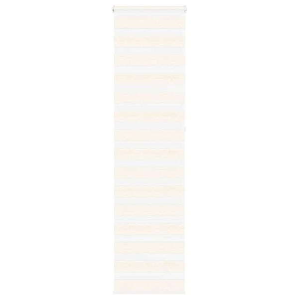 vidaXL Doppelrollo Marmorbeige 55x230 cm Stoffbreite 50,9 cm Polyester