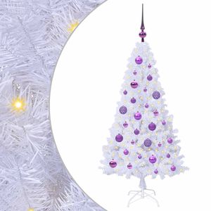 vidaXL K&uuml;nstlicher Weihnachtsbaum Wei&szlig; 120 cm PVC und Stahl
