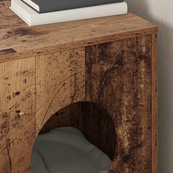 vidaXL Katzenhaus Altholz 42,5 x 40 x 53 cm Holzwerkstoff