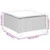 vidaXL 5-tlg. Garten-Sofagarnitur mit Kissen Beige Poly Rattan