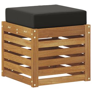 vidaXL Outdoor Hocker Bank Massivholz Akazie Natur