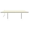 vidaXL Markise Manuell Einziehbar mit Pfosten 6x3 m Creme